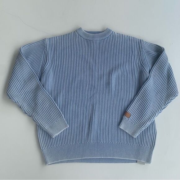 Kith Garment Dyed Meyer Large Knit Crewneck in Woven Colorway 2023 Deadstock NWT - Picture 1 of 13